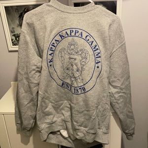 Kappa kappa gamma gray crewneck